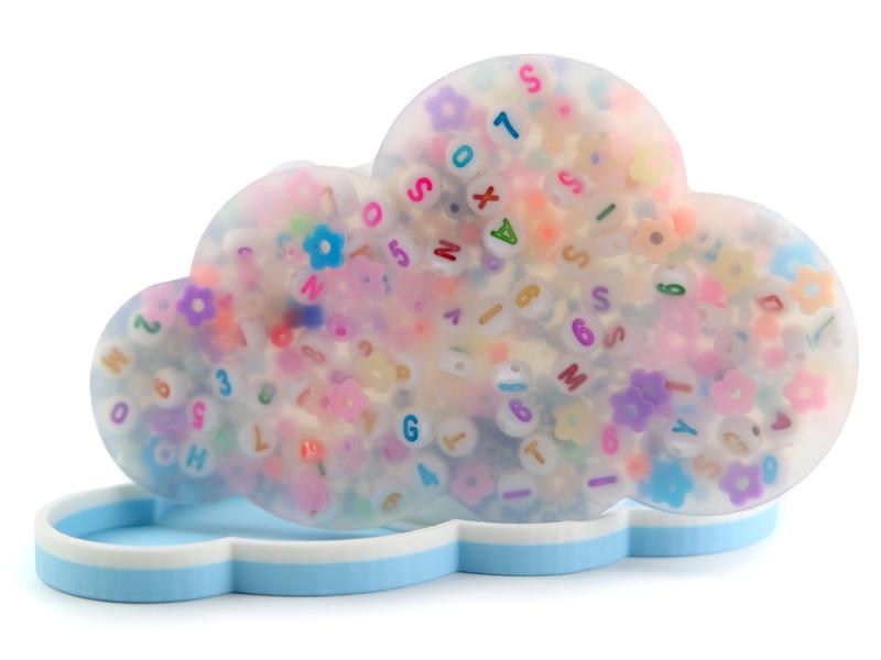 Cloud Picky Party Pad and Tray- Satisfy Your Urge to Pick, Pop and Peel Stress-Free! Picky Pad Silicone