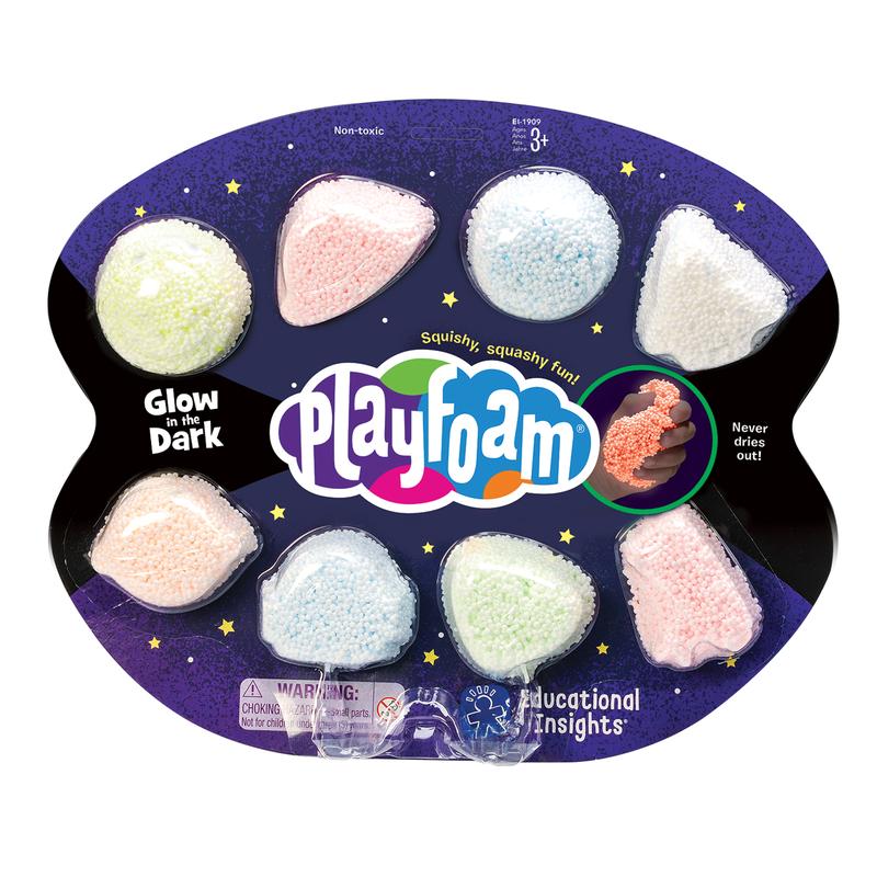 Educational Insights Playfoam Glow In The Dark 8-Pack