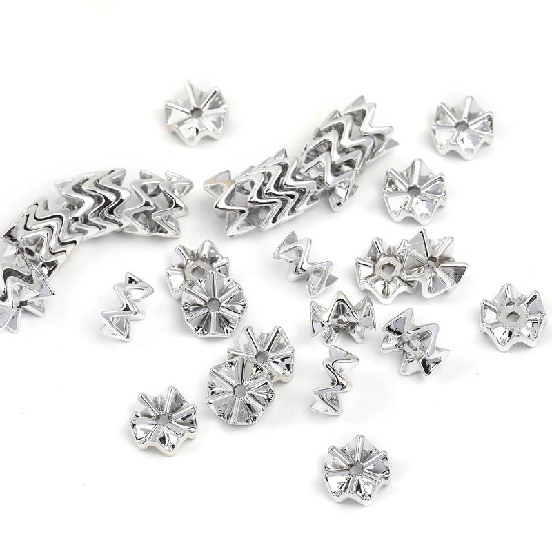 Qty 200 DIY jewelry wave accessories beaded spacers