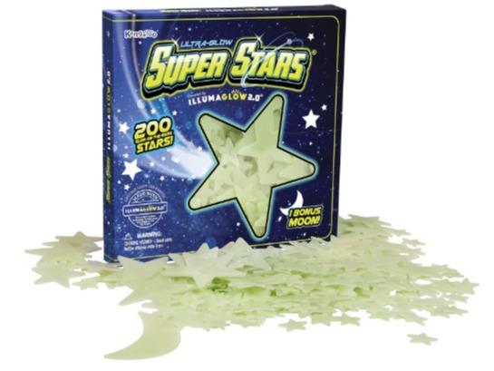 Stocking Stuffers for Kids - Glow in The Dark Stars for Ceiling - Includes Installation Putty, Bonus Moon and Star Constellation Guide, Only Glow Stars Powered by Illumaglow2.0