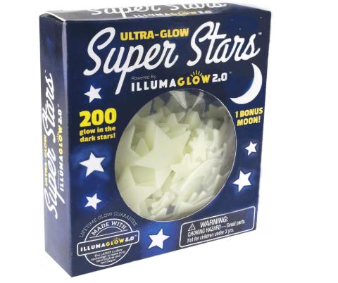 Stocking Stuffers for Kids - Glow in The Dark Stars for Ceiling - Includes Installation Putty, Bonus Moon and Star Constellation Guide, Only Glow Stars Powered by Illumaglow2.0