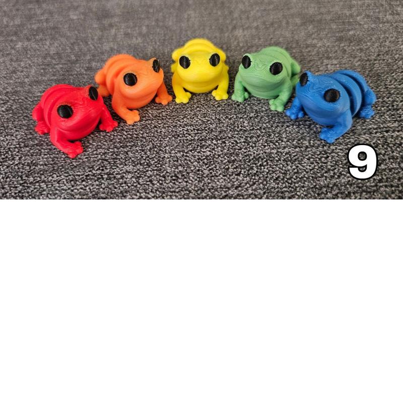 3D Printed Articulating Mini Fidget Animal Figurines Groupings For Birthdays and Gifts