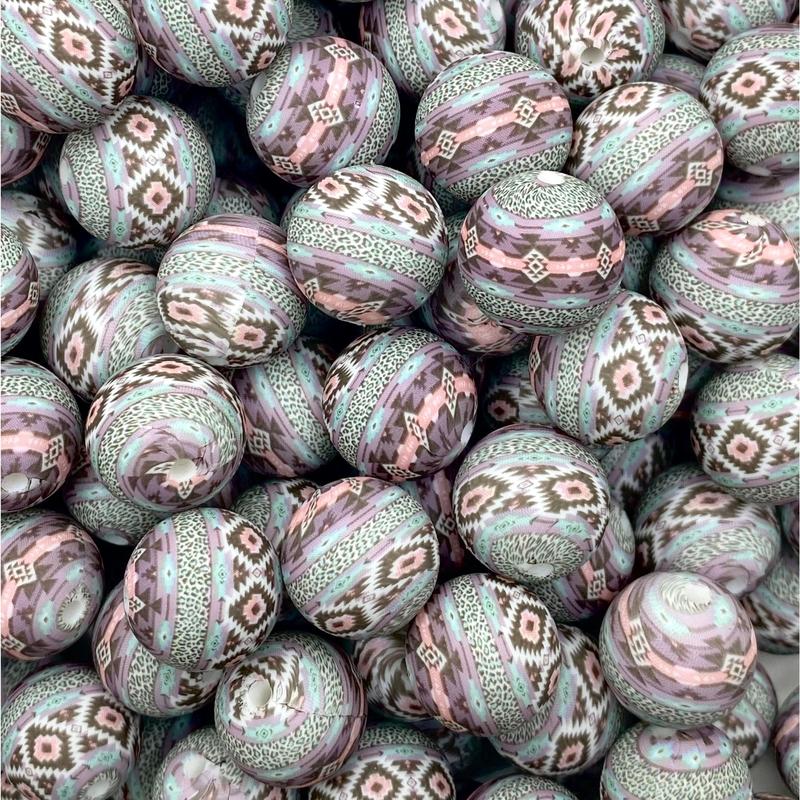 Blame It On My Roots Printed Silicone Beads | Western Beads | Pattern Beads | Country Beads