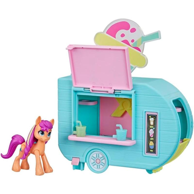 My Little Pony Playset Sunny Starscout Smoothie Truck Set, Hoof to Heart Pony Doll, Toys for Girls and Boys 5 Years Old+