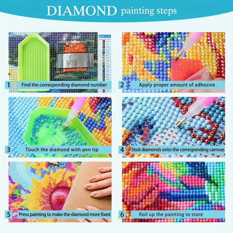 5D Diamond Arts Colorful Painting Kit, Horse & Eagle Pattern DIY Diamond Arts Colorful Painting without Frame, Handmade Art Crafts for Home Decor