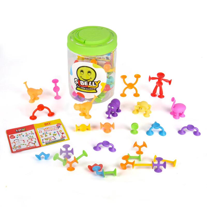 50 & 55 Pcs Squigz Suction Cup Toy