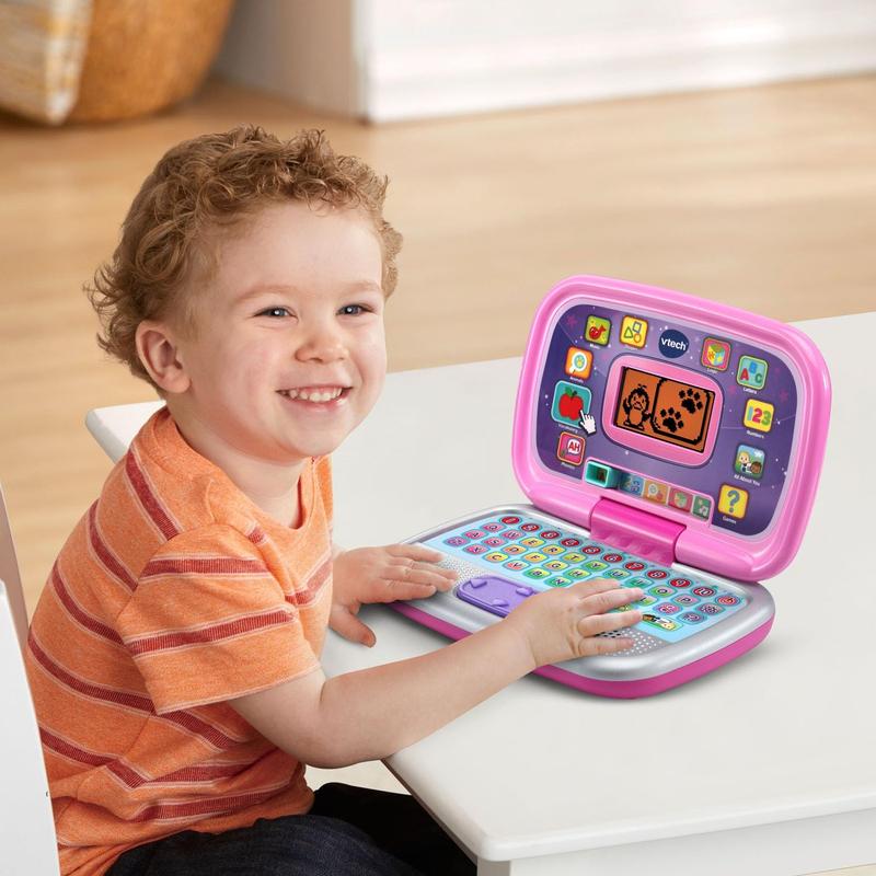 VTech Play Smart Preschool Laptop, Pink