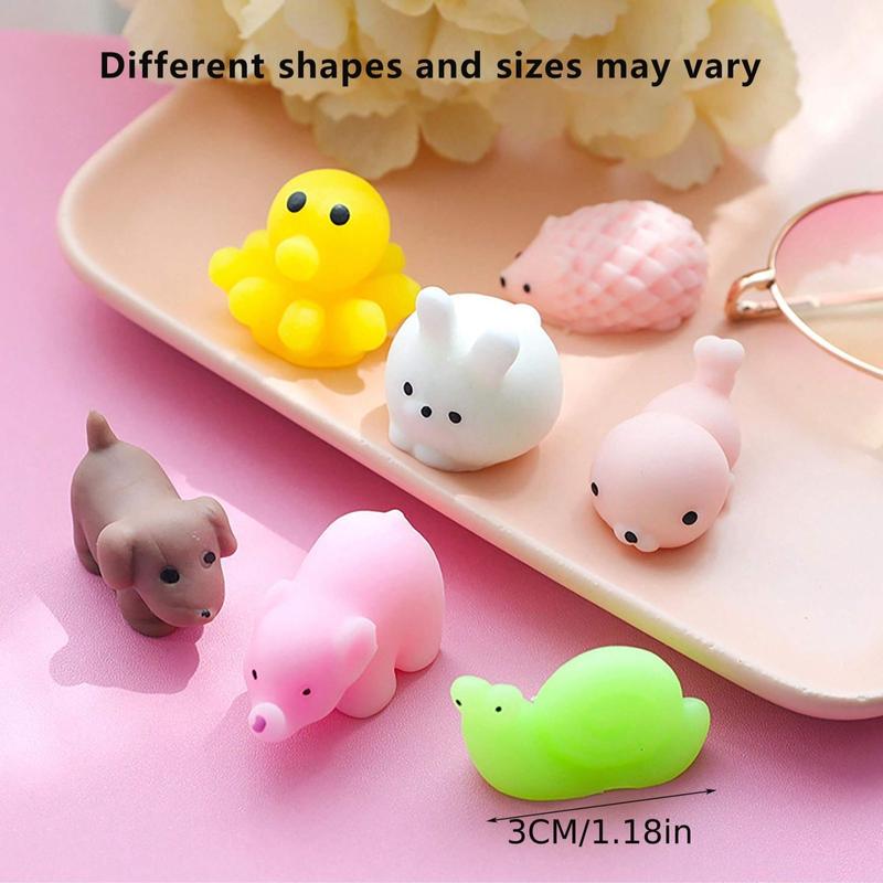 Random Color Cute Squishy Toy (50pcs set), Mini Sensory Toy, Stress Relief Toy For Kids & Adults, Fidget Toys