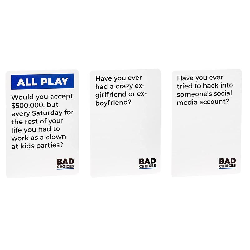 BAD CHOICES Party Game + After Dark Edition Set - Hilarious Adult Card Game for Friends, Fun Parties and Board Games Night with Your Friends