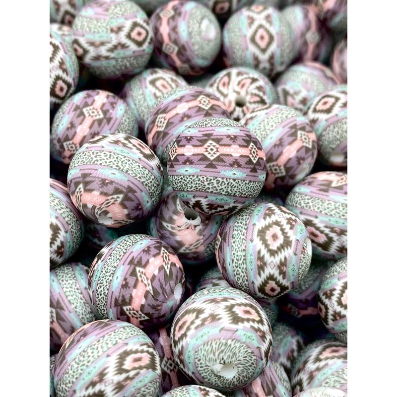 Blame It On My Roots Printed Silicone Beads | Western Beads | Pattern Beads | Country Beads