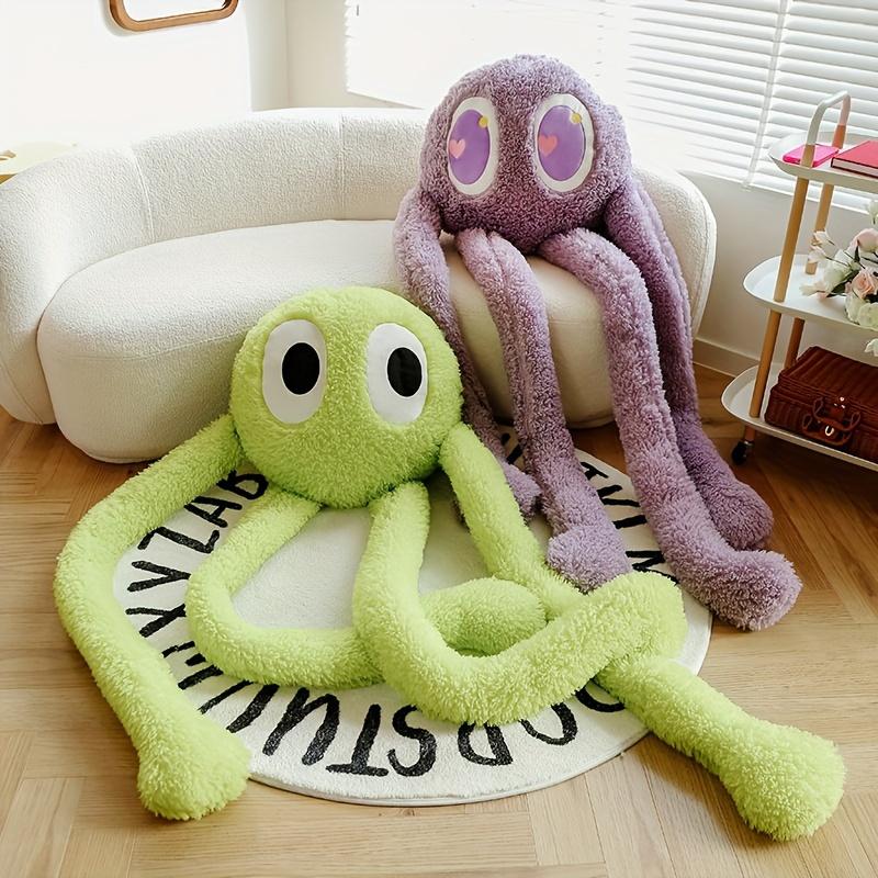 Adorable Long-Legged Octopus Plush Doll Pillow - Soft Stuffed Animal Comfort Toy for Cuddling, Cartoon Decoration, Birthday & Holiday Gift Idea