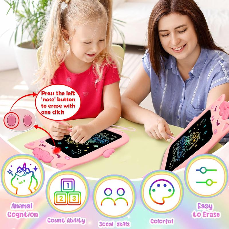 Toys for 1 2 3 Year Old Girl Gifts,10IN LCD Writing Tablet for , Toys  1-2 Drawing Tablet,Doodle Board for  Girls Toys  4-5,Educational Learning Toys for Christmas Birthday Gifts