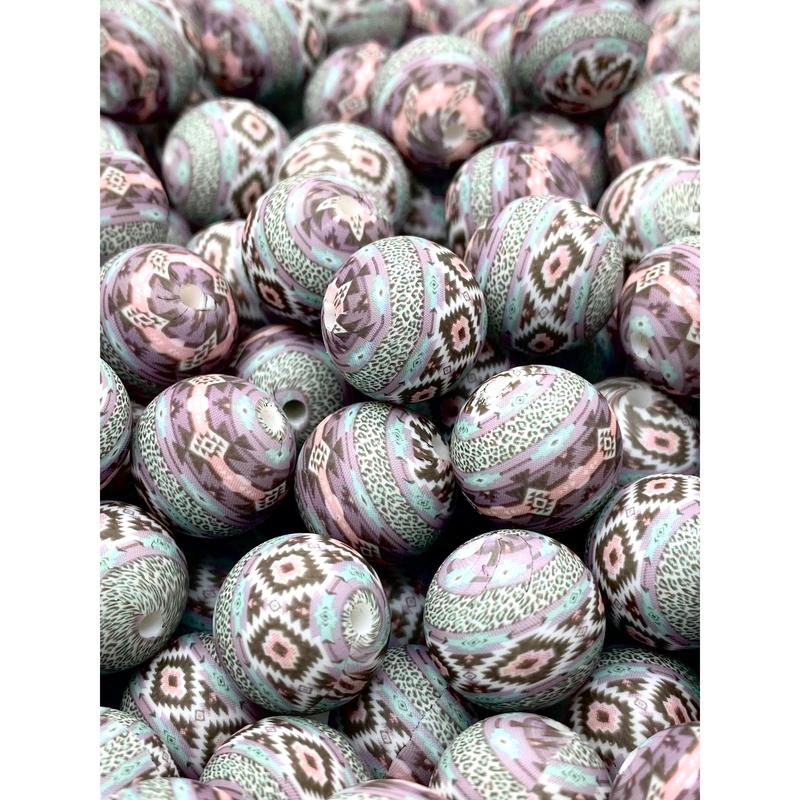 Blame It On My Roots Printed Silicone Beads | Western Beads | Pattern Beads | Country Beads