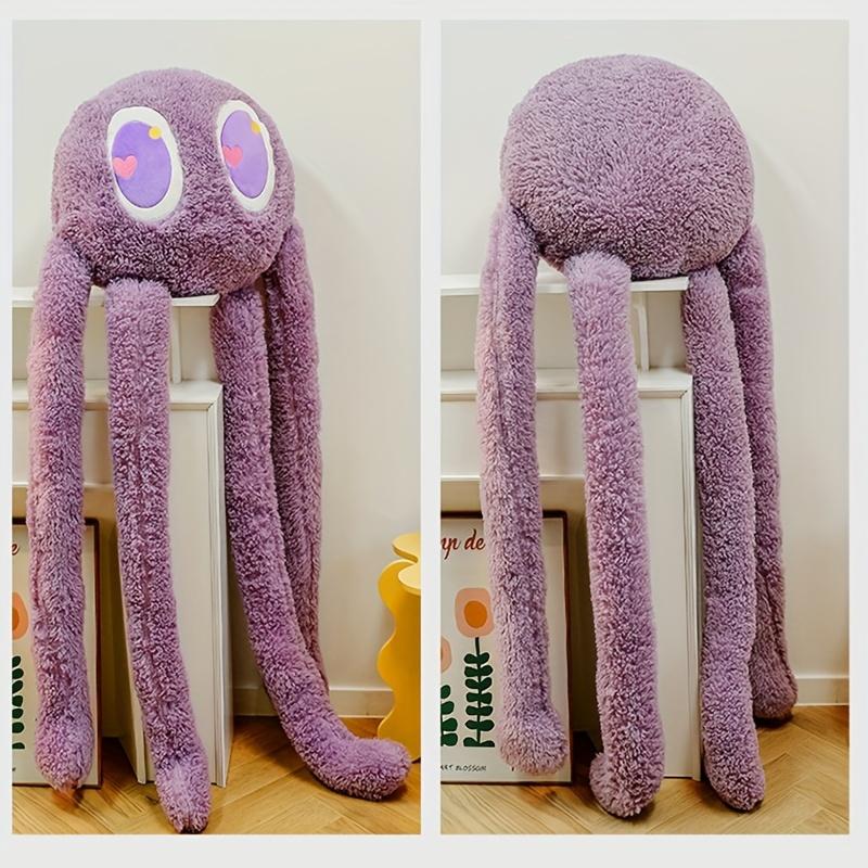 Adorable Long-Legged Octopus Plush Doll Pillow - Soft Stuffed Animal Comfort Toy for Cuddling, Cartoon Decoration, Birthday & Holiday Gift Idea