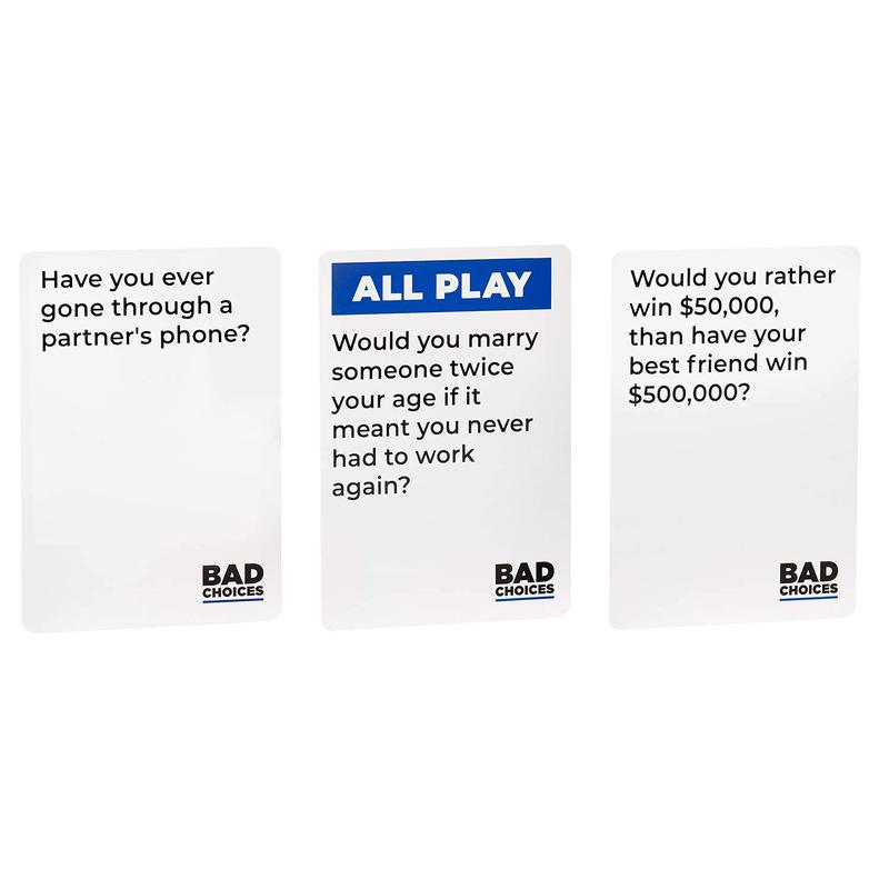 BAD CHOICES Party Game + After Dark Edition Set - Hilarious Adult Card Game for Friends, Fun Parties and Board Games Night with Your Friends