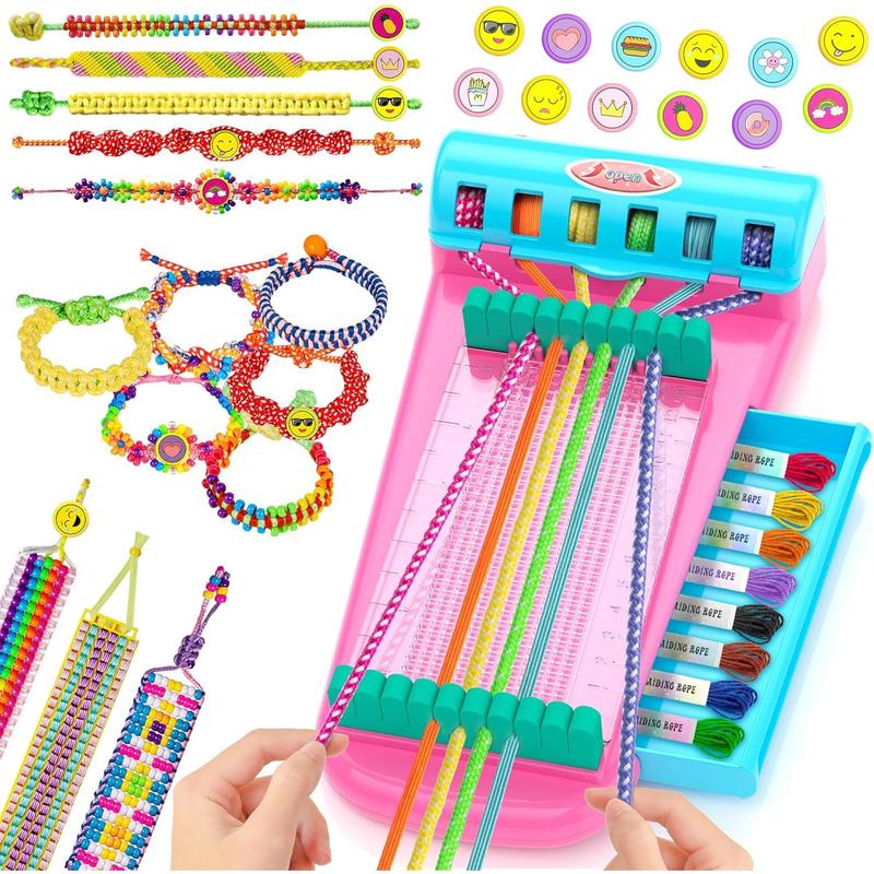 Flooyes Friendship Bracelet Making Kit for Girls, 7 8 9 10 11 12 Years Old Girl Birthday Gifts, Jewelry DIY Crafts for Girls 8-12, Popular Style Crafts String Maker Tool Handmade Kids Toys