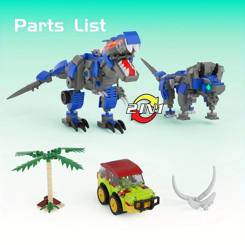 [Free shipping] Mechanical Dinosaur Toys building block toy Tyrannosaurus Rex puzzle assembly small particle dinosaur toy boy birthday gift