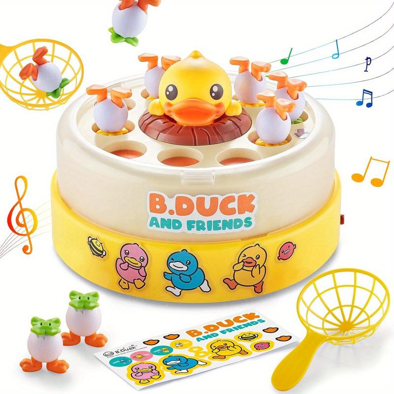 B.Duck Pop-Up Board Game for Youngsters - Interactive Family Fun with Rotating Ducks & Music, Perfect Birthday or Holiday Gift