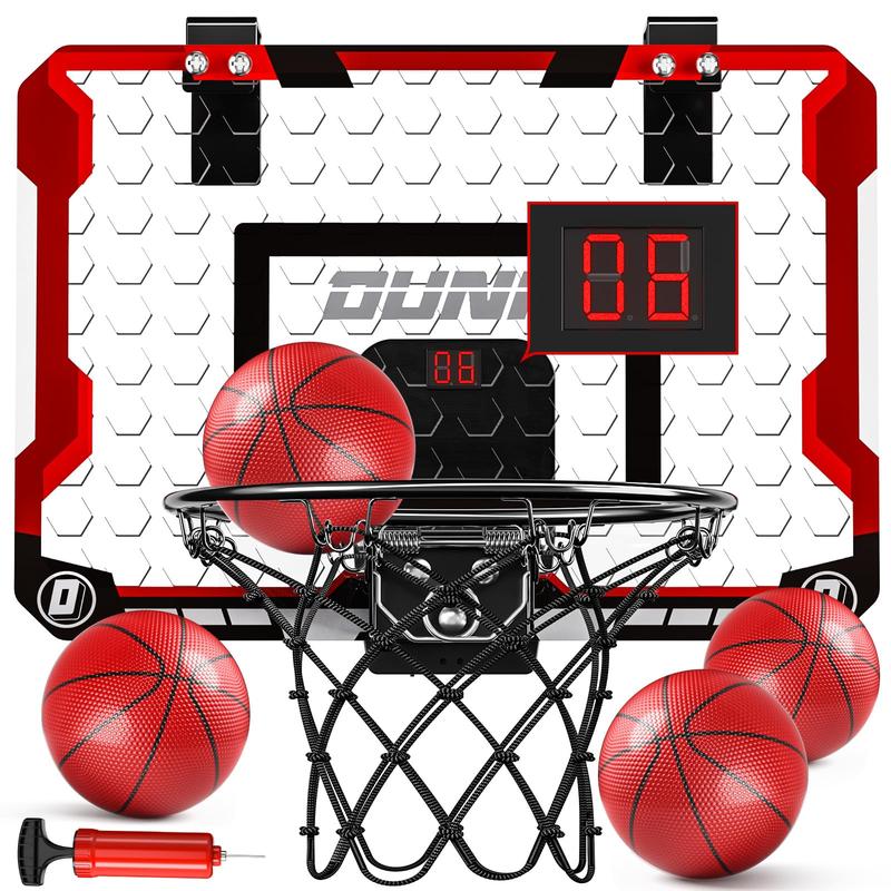 Basketball Hoop Indoor , Basketball Hoop for Door with 4 Balls, Indoor Mini Basketball Hoop Toys，Christmas gift