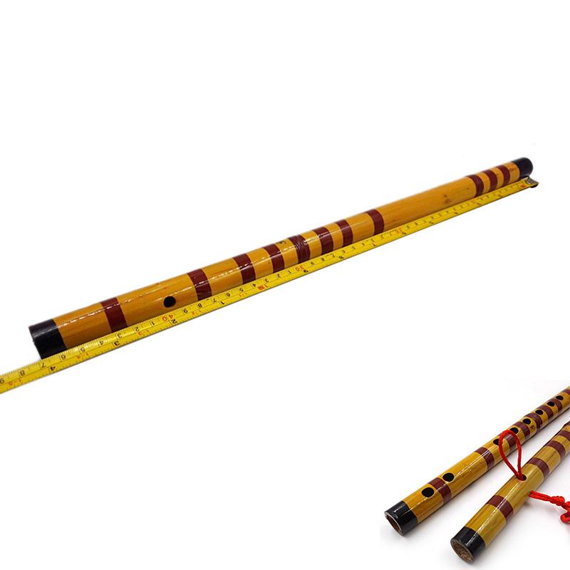 Traditional Long Bamboo Flute Clarinet Student Musical Instrument 7 Hole 42.5cm