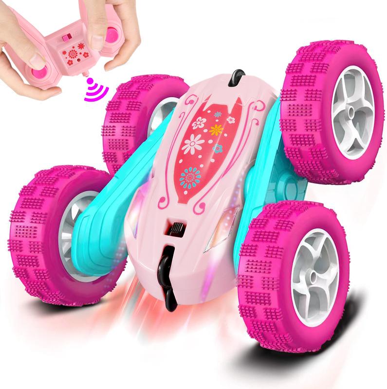 FREE TO FLY Rc Stunt Cars: Double Sided 360°Flip Rotating 4WD Race Car Toy For Outdoor & Indoor Birthday Gift