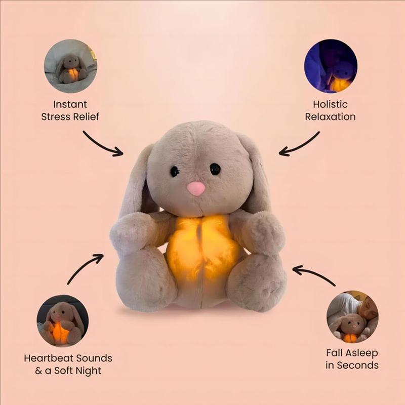 Breathe Plush Animal Plush ToySoothing Breathe Plush Animal foranxious adults and children BreatheLight and Sound Machine Features arealistic breathing bunny