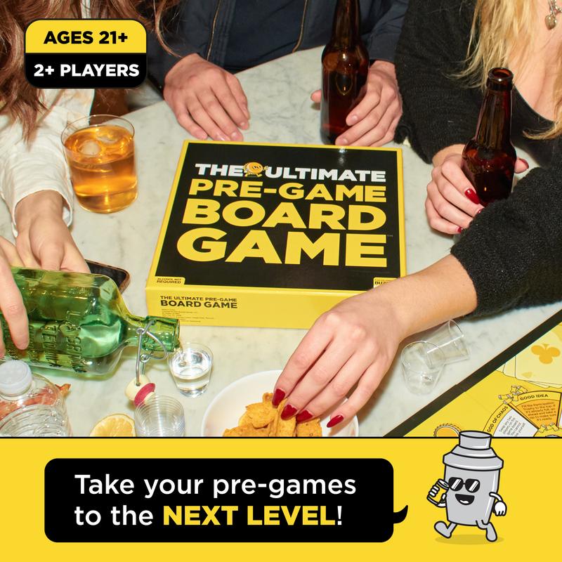 Buzzed The Ultimate Pre-Game Board Game for Adults - Mini-Games, Challenges, and QR Codes