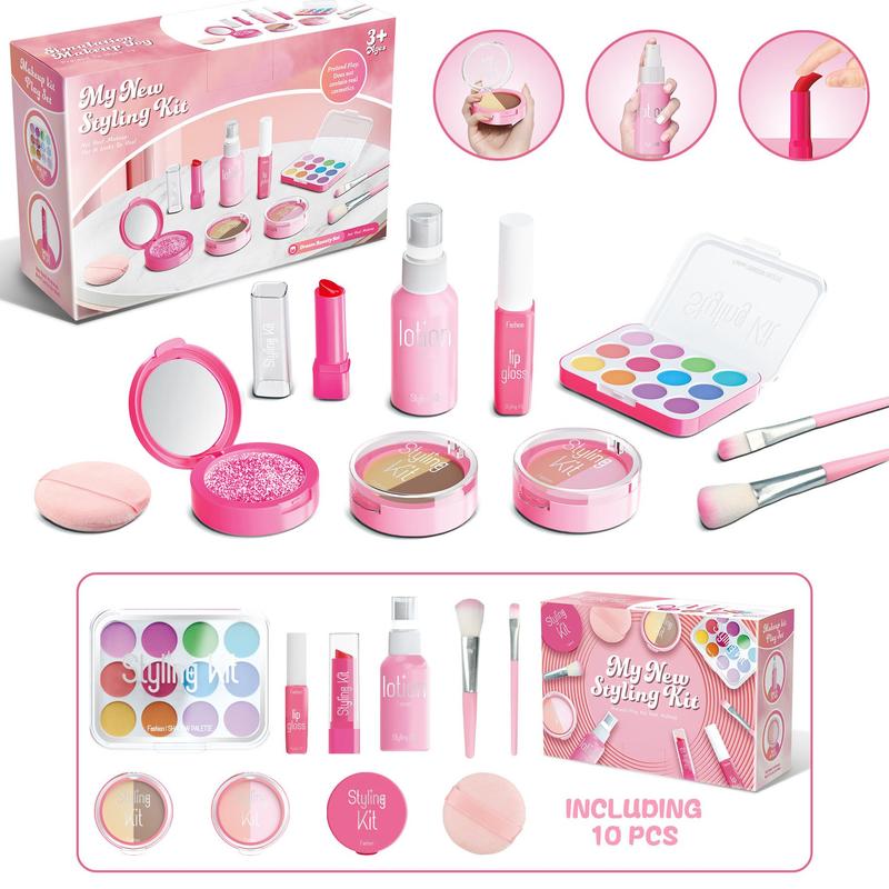 Kids Makeup Toy Set, 1 Box Simulation Makeup Toy, Pretend Play Cosmetic Toy, Makeup Accessories, Birthday Gift for Girls