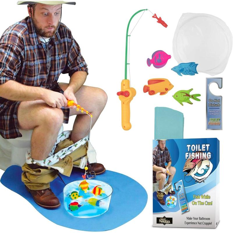 Toilet Fishing Game - Quite Strange Novelty - Interesting Novelty Jokes Bathroom Gifts