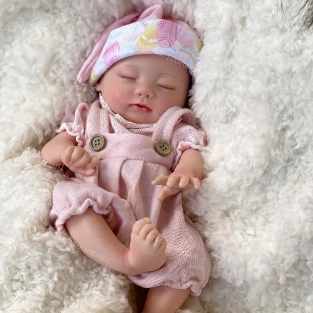 Ｍayfair Reborn Doll 13 Inch 33cm (Weight: 2.8 lb) Full Body Silicone Reborn Baby Dolls Girl | Drink & Pee Function Newborn Baby Dolls reborn baby