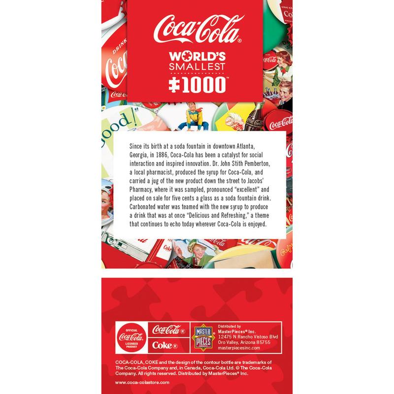 MasterPieces - World's Smallest - Coca-Cola Caps 1000 Piece Jigsaw Puzzle