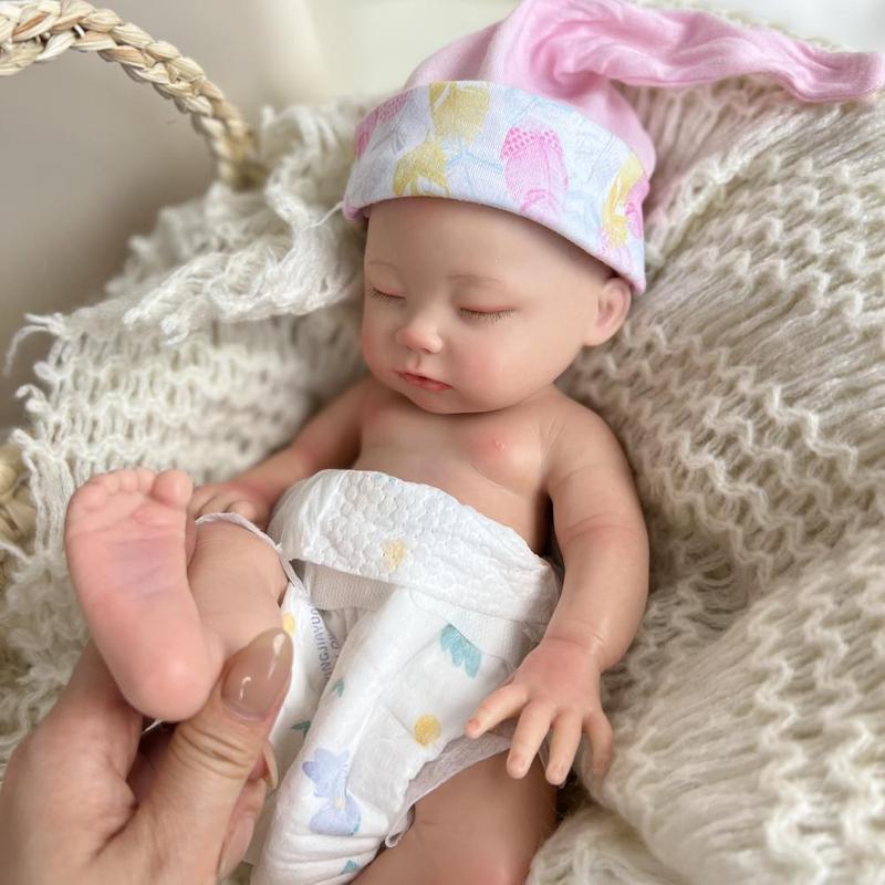 Ｍayfair Reborn Doll 13 Inch 33cm (Weight: 2.8 lb) Full Body Silicone Reborn Baby Dolls Girl | Drink & Pee Function Newborn Baby Dolls reborn baby