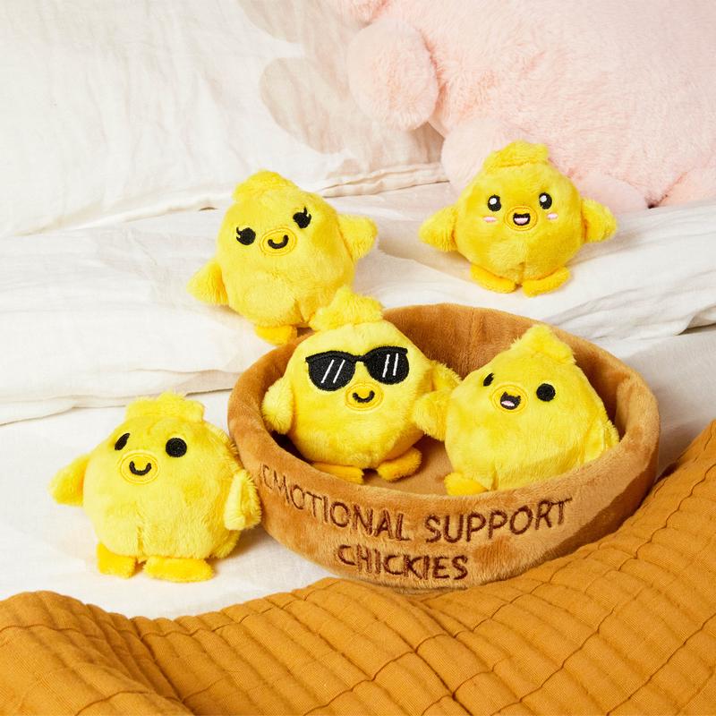 Emotional Support Plush Chickies - Unique Expressions - Toys & Hobbies