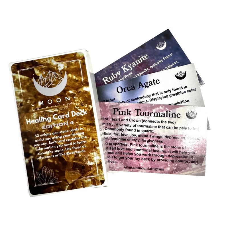 Moon Mountain Gems - Gemstone Identification Cards - Crystal ID Tarot Cards