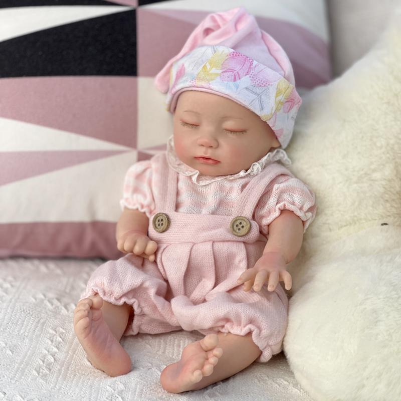 Ｍayfair Reborn Doll 13 Inch 33cm (Weight: 2.8 lb) Full Body Silicone Reborn Baby Dolls Girl | Drink & Pee Function Newborn Baby Dolls reborn baby