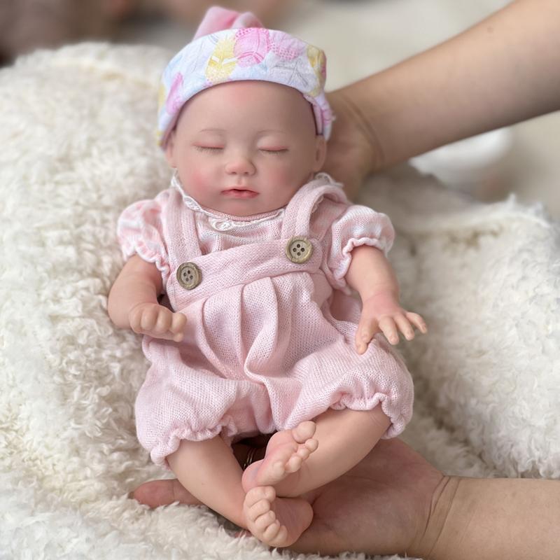 Ｍayfair Reborn Doll 13 Inch 33cm (Weight: 2.8 lb) Full Body Silicone Reborn Baby Dolls Girl | Drink & Pee Function Newborn Baby Dolls reborn baby