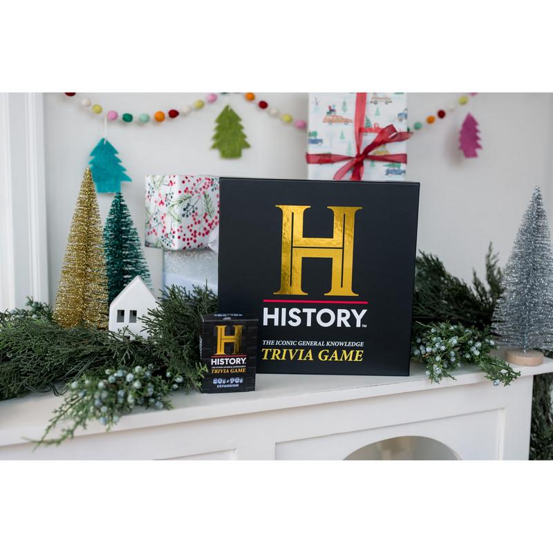 History Channel Trivia Board Game Deluxe Edition with 80s & 90s Expansion Pack - 2400+ General Knowledge Questions. Fun Party Card Game for Adults, Family & Teens in The Pursuit of Trivial Knowledge