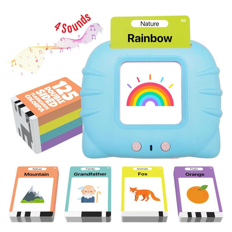 Talking Flash Cards LearningMontessori Toys for Kids with 224 Sight Words,kids learning flashcard reader,Autism Sensory Toys,Speech Therapy Toys, Learning Educational Toys Gifts for Age 1 2 3 4 5 Years Old Boys and Girls