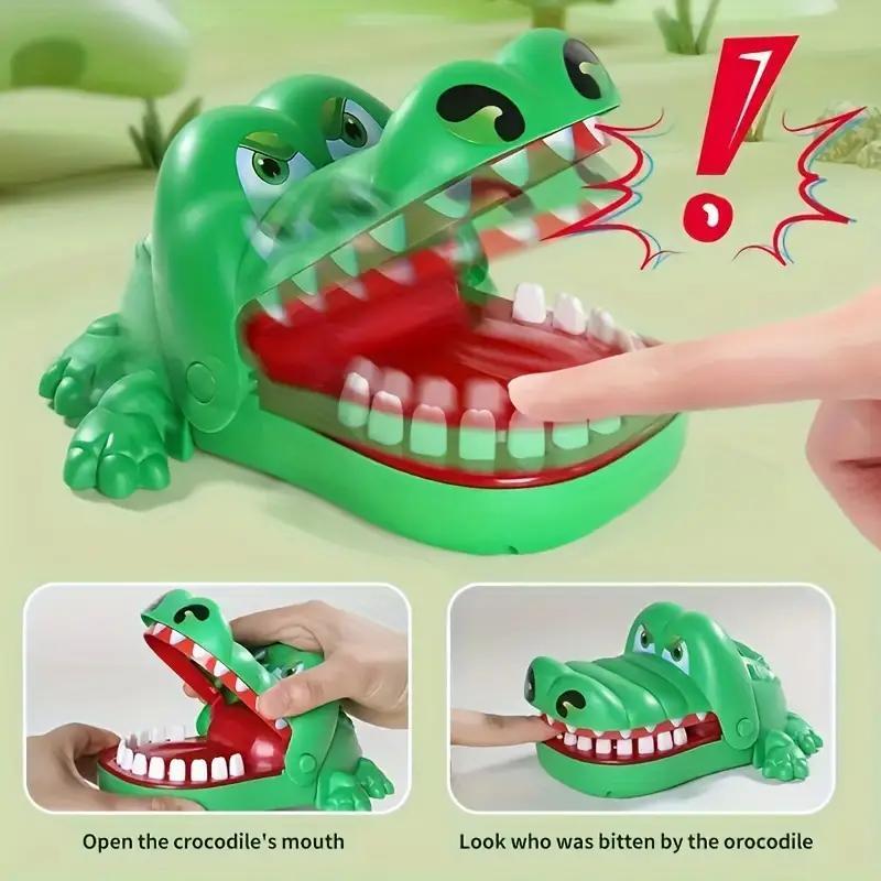 Fun Biting Crocodile Game, 1 Count Crocodile Party Toys without Power Supply, Party Activities Supplies for Birthday, Wedding, Festival