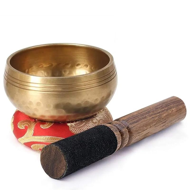 Tibetan Singing Bowl Set - Holistic Healing, Spiritual Meditation, Stress Relief & Relaxation