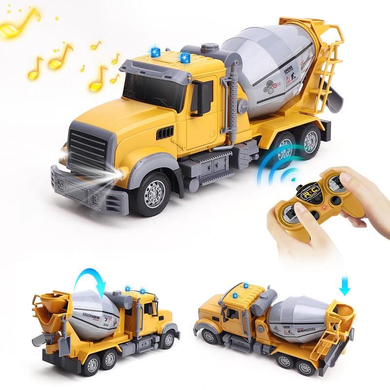 1:24 Six-way Remote Control Lighting Engineering Truck, 1 Box Simulation Outdoor Activity Toy, Remote Control Car Toy for Boys & Girls