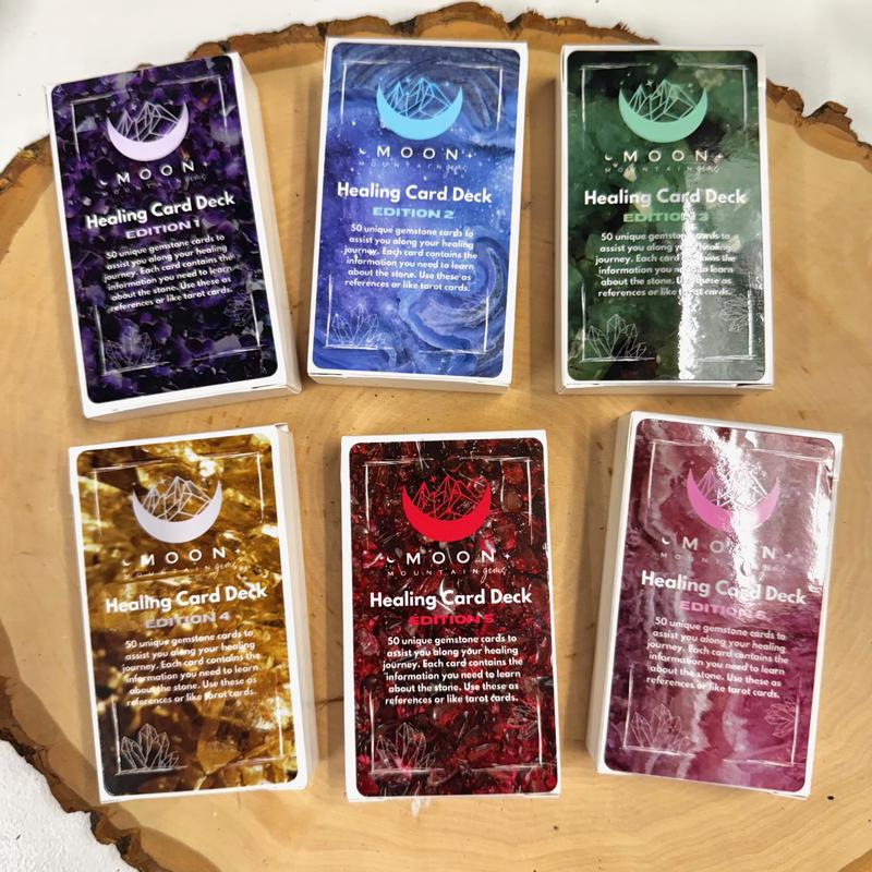 Moon Mountain Gems - Gemstone Identification Cards - Crystal ID Tarot Cards