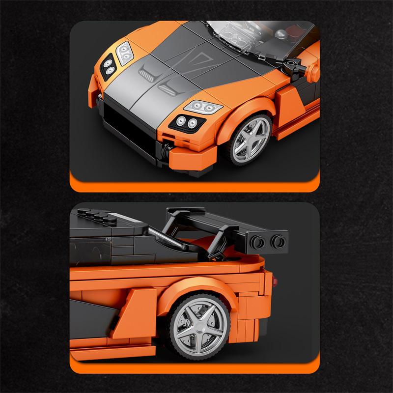 Reobrix Rx7 Supercar Building Set, Super Race Vehicles Building Toy Birthday for Kid Aged 6+. (367PCS)