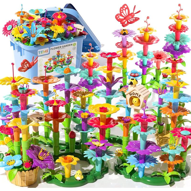 Flower Garden Building Toys Educational Garden Play Set Flower Stacking Toys,Christmas Gifts