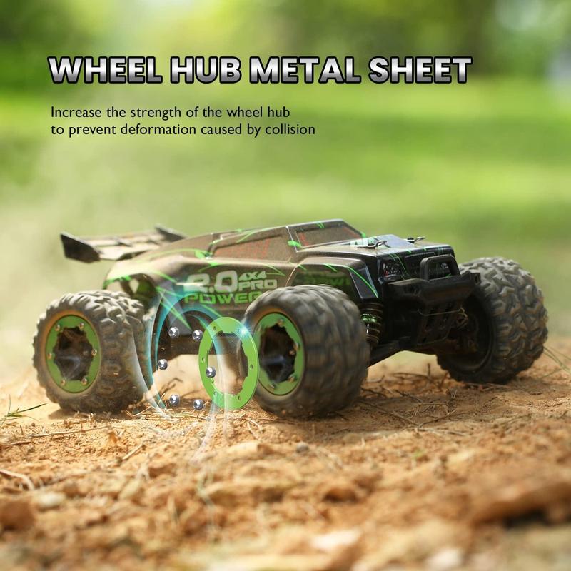 DEERC Brushless 302E RC Cars s, Upgraded 60KM H High Speed Remote Control Car, 4WD 1:18 Scale All Terrain Off Road Monster Truck with DIY Extra Shell, 2 Rechargeable Battery 40 Mins Car Toy drift rc