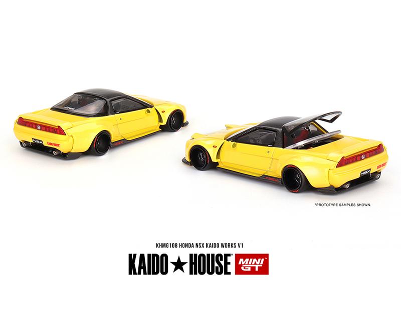 Honda NSX Kaido Works V1 Yellow with Carbon Top (Designed by Jun Imai) 