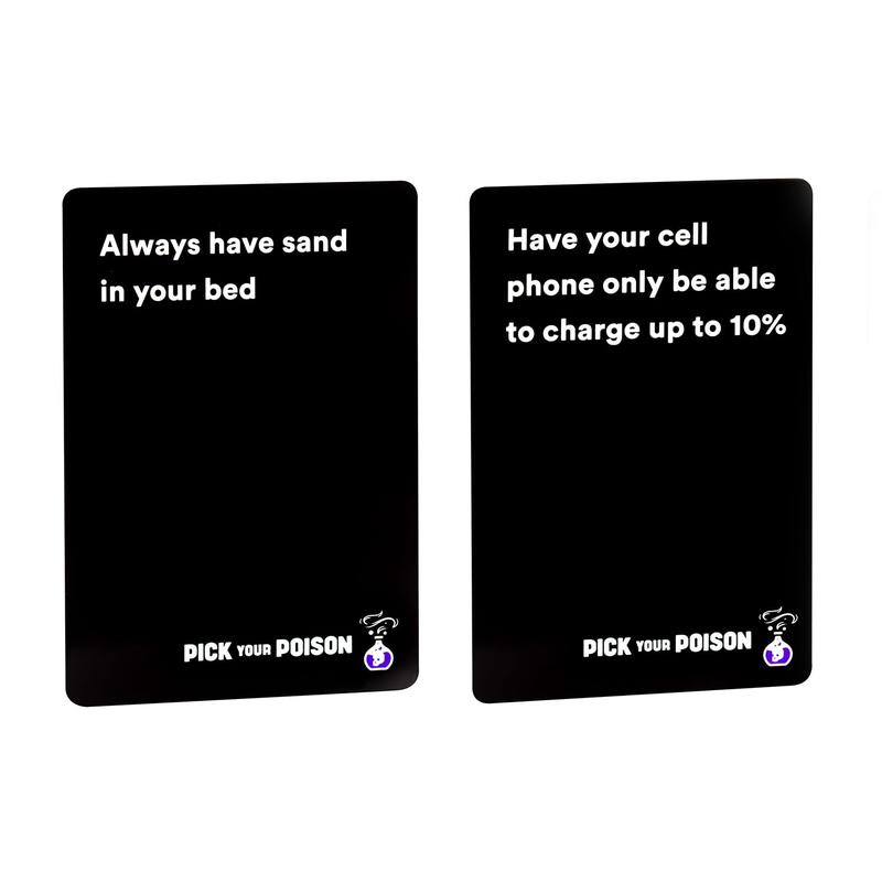 Pick Your Poison Party Game - The “What Would You Rather Do?” Family Card Game - for Kids, Tweens, Teens, College Students, Adults and Families, at Fun Parties and Board Games Night with Your Friends