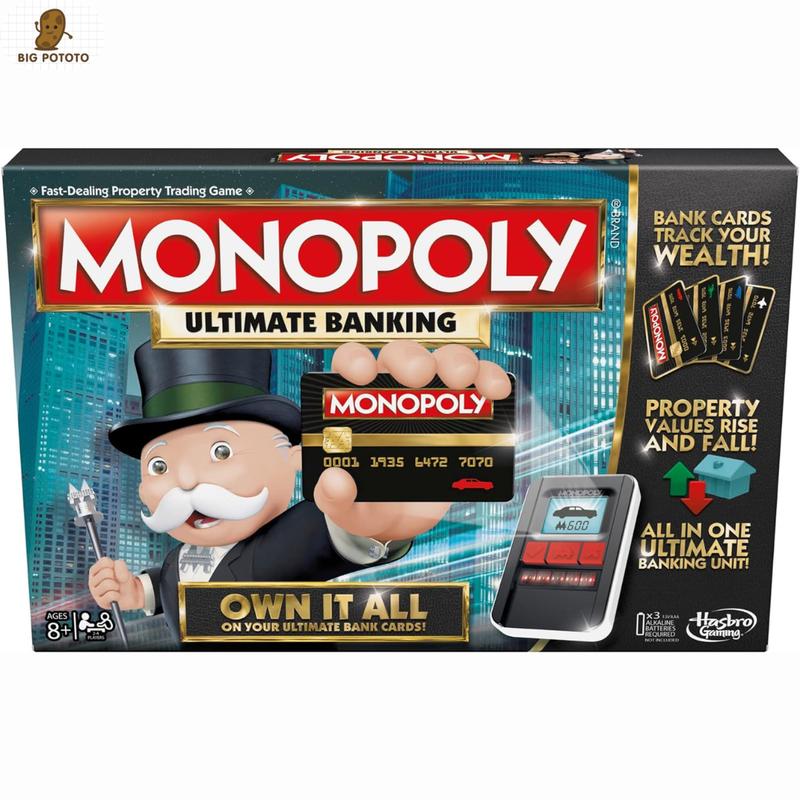 Monopoly Ultimate Banking Edition Board Game for Families and Kids Ages 8 and Up