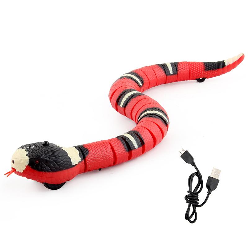 Electric Sensor Obstacle-Avoiding King Cobra Remote Control Snake, Novelty Prank Toy