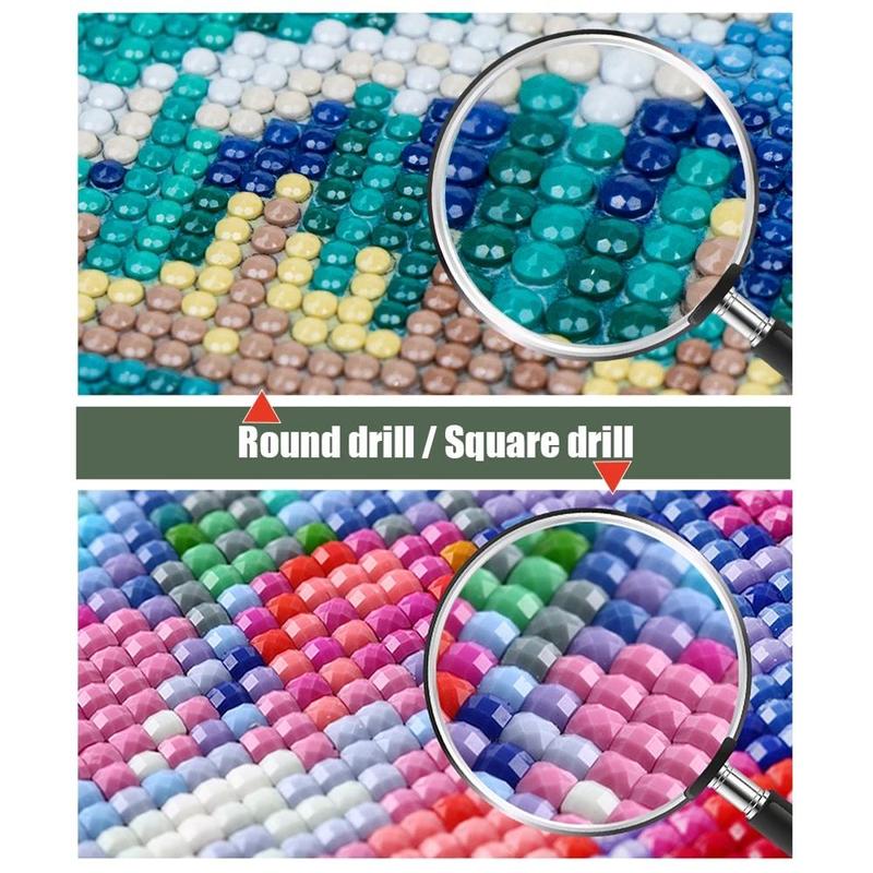 Sea Shell Pattern DIY Diamond Arts Colorful Painting Kit without Frame, 1 Count DIY Decorative Art Picture for Beginner, Wall Art Decor for Home Living Room Bedroom